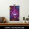 G128 Combo Pack Garden Flag Hanger 14IN & Garden Flag Happy New Year Midnight Clock 12x18IN Printed 150D Polyester